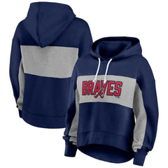 Atlanta Braves Profile Women's Plus Size Pullover Hoodie - MLB
