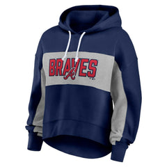 Atlanta Braves Profile Women's Plus Size Pullover Hoodie - MLB