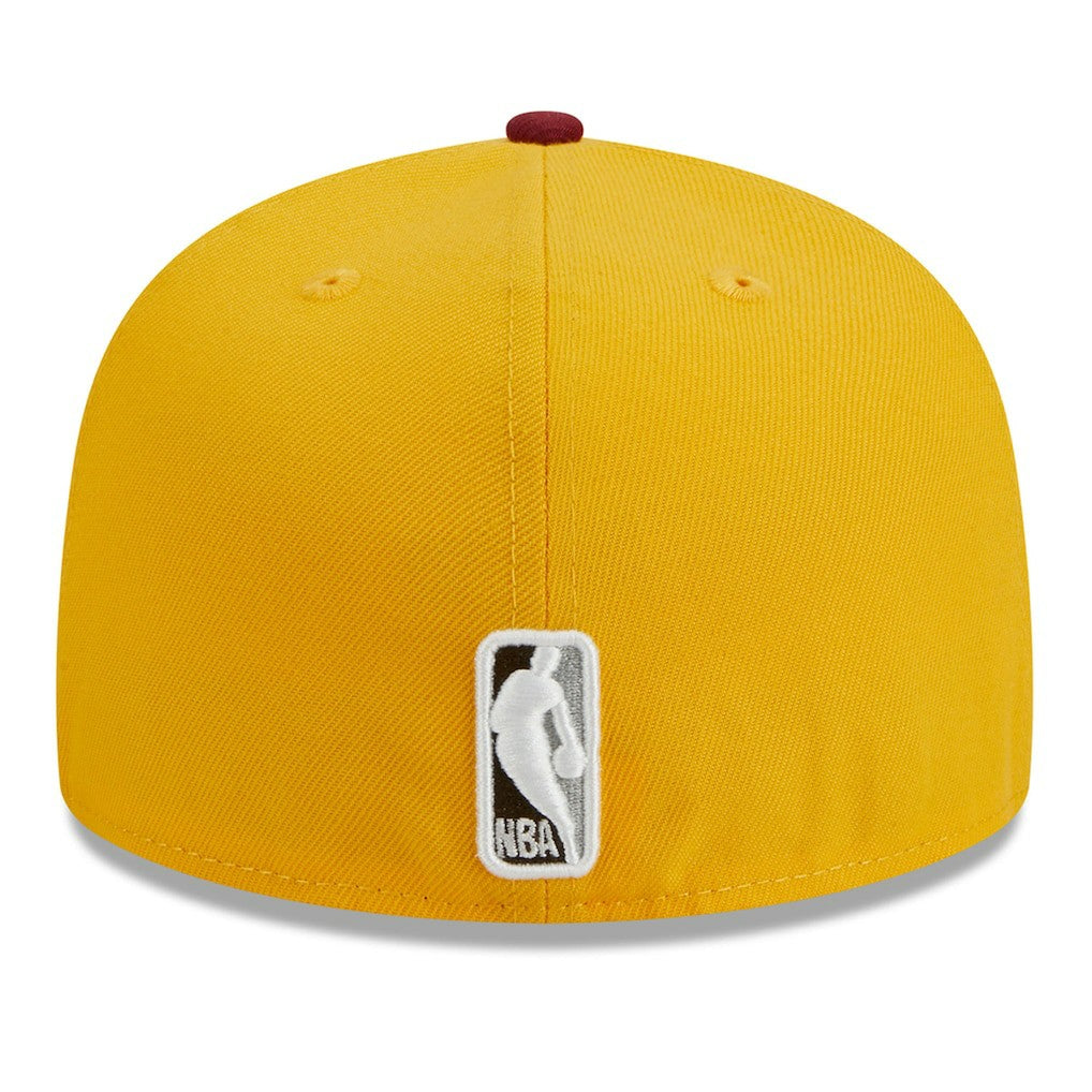 Boston Celtics Fall Leaves 2-Tone 59FIFTY Fitted Hat Yellow/Red - NBA