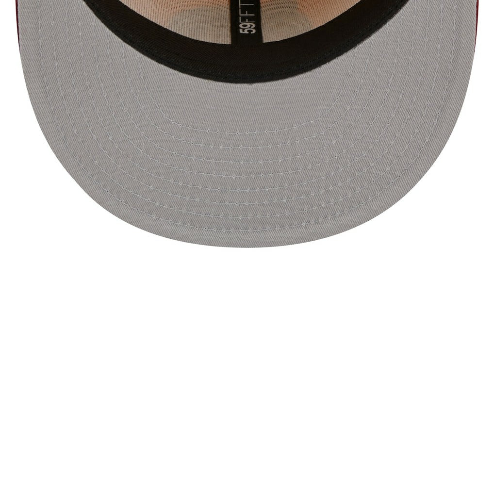 Boston Celtics Fall Leaves 2-Tone 59FIFTY Fitted Hat Yellow/Red - NBA