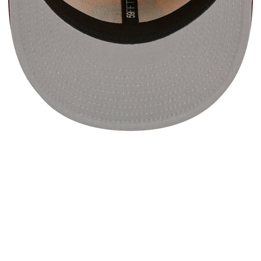 Boston Celtics Fall Leaves 2-Tone 59FIFTY Fitted Hat Yellow/Red - NBA