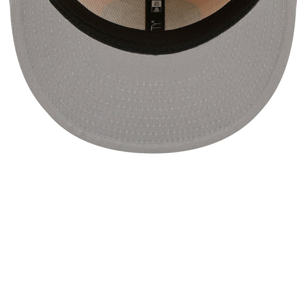 Brooklyn Nets Fall Leaves 2-Tone 59FIFTY Fitted Hat Yellow/Red - NBA