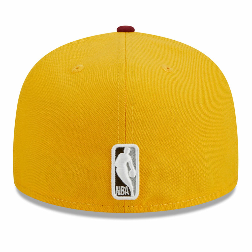 New York Knicks Fall Leaves 2-Tone 59FIFTY Fitted Hat Yellow/Red - NBA