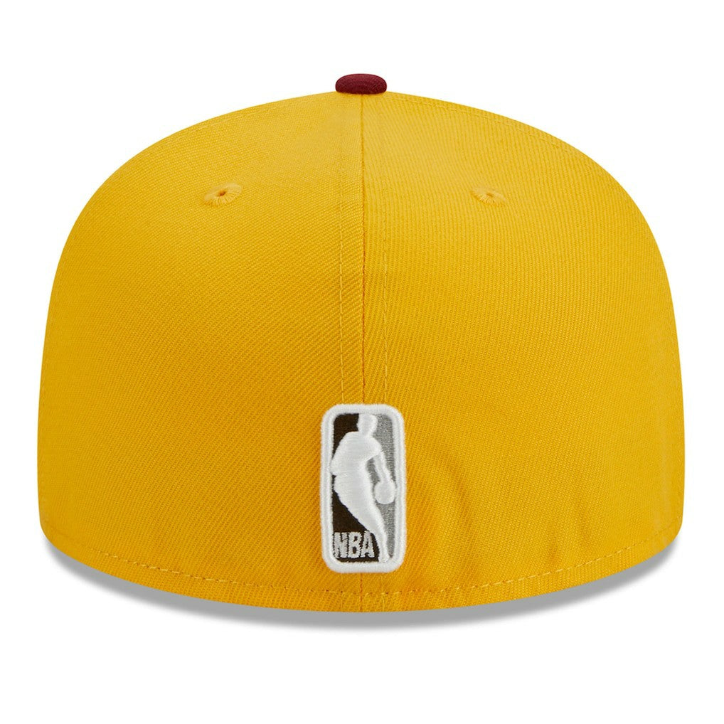 Philadelphia 76ers Fall Leaves 2-Tone 59FIFTY Fitted Hat Yellow/Red - NBA