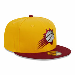 Phoenix Suns Fall Leaves 2-Tone 59FIFTY Fitted Hat Yellow/Red - NBA