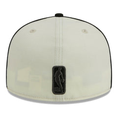 Brooklyn Nets Piping 2-Tone 59FIFTY Fitted Hat Cream/Black - NBA