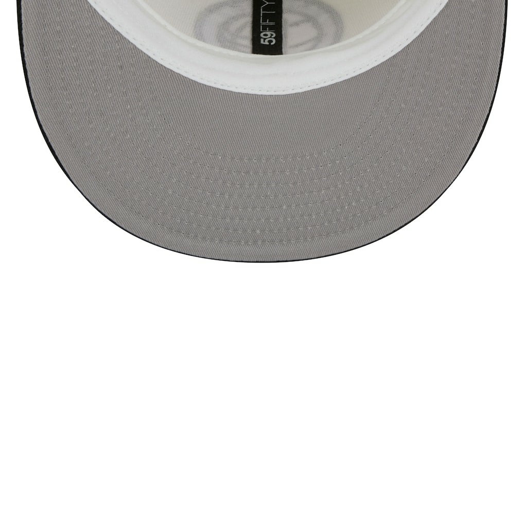 Brooklyn Nets Piping 2-Tone 59FIFTY Fitted Hat Cream/Black - NBA