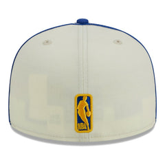 Golden State Warriors Piping 2-Tone 59FIFTY Fitted Hat Cream/Royal - NBA