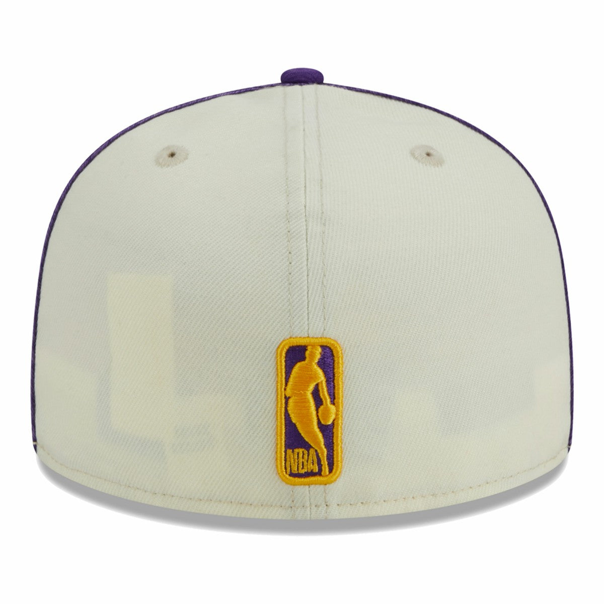 Los Angeles Lakers Piping 2-Tone 59FIFTY Fitted Hat Cream/Purple - NBA