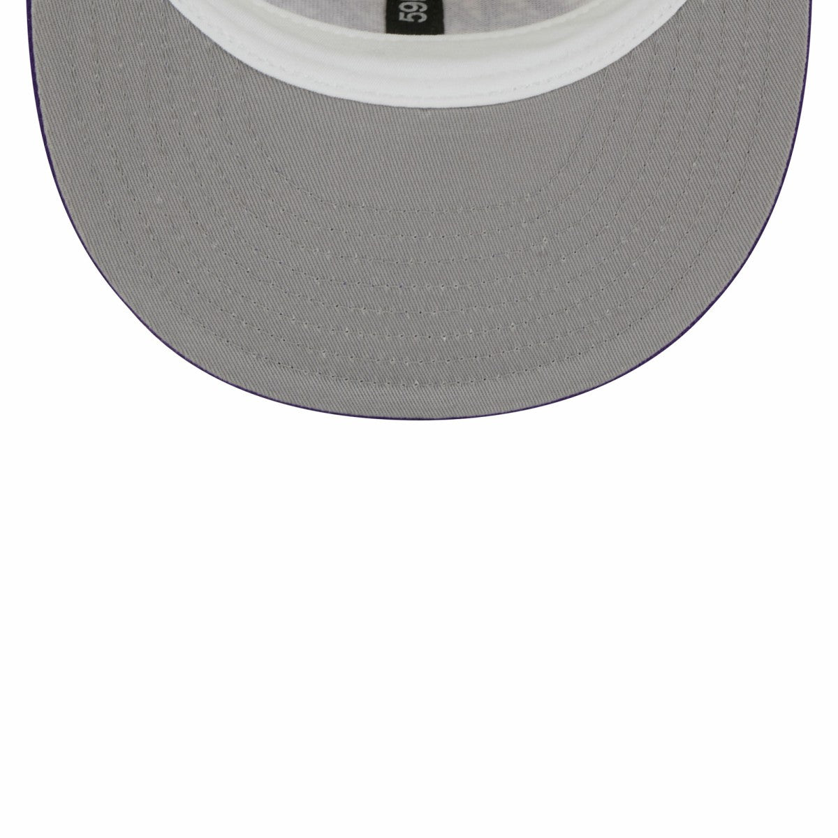 Los Angeles Lakers Piping 2-Tone 59FIFTY Fitted Hat Cream/Purple - NBA