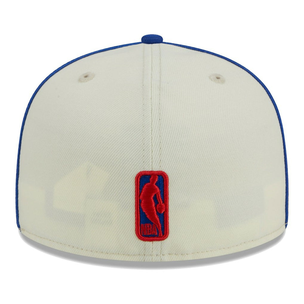 Philadelphia 76ers Piping 2-Tone 59FIFTY Fitted Hat Cream/Royal - NBA