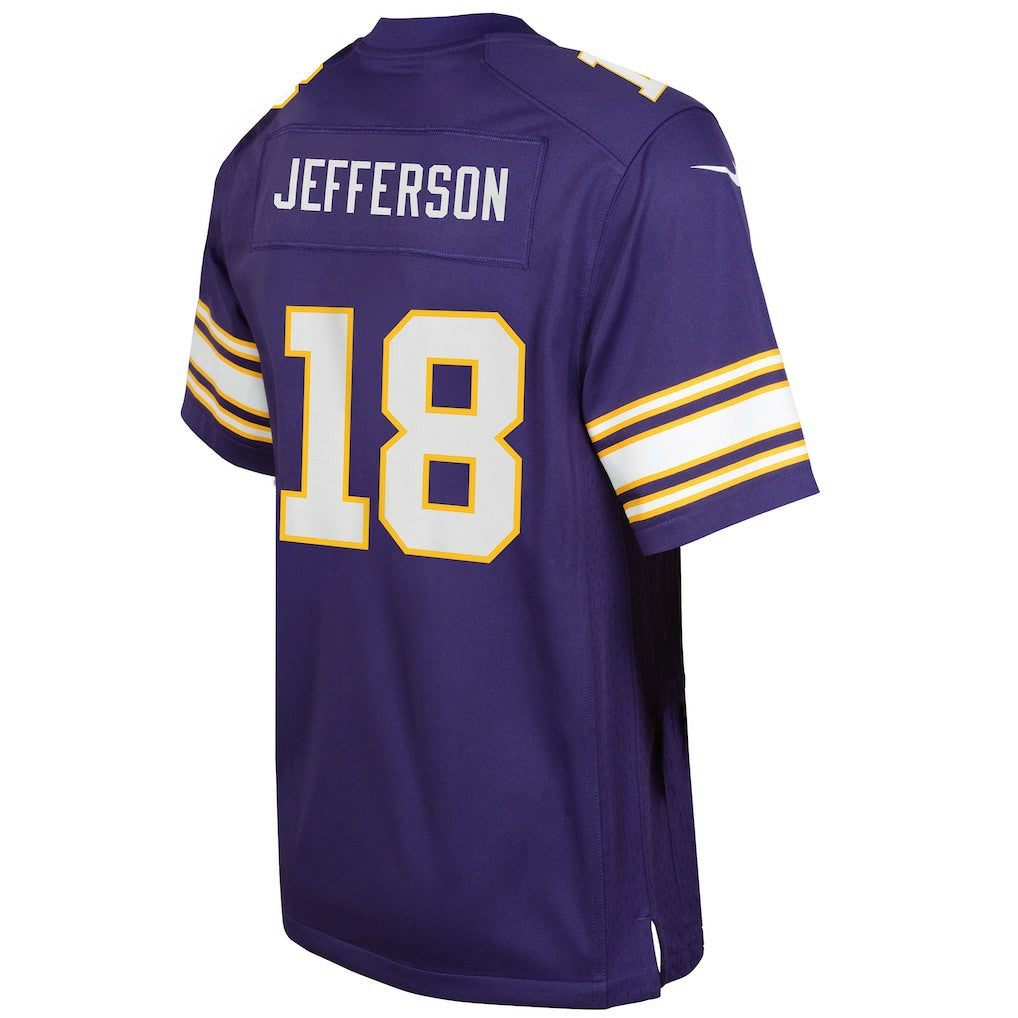 Justin Jefferson Minnesota Vikings Youth Game Jersey Purple | Nike for Sale