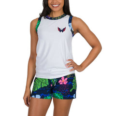 Washington Capitals Concepts Sport Women's Roamer Knit Tank Top & Shorts Set - White - NHL