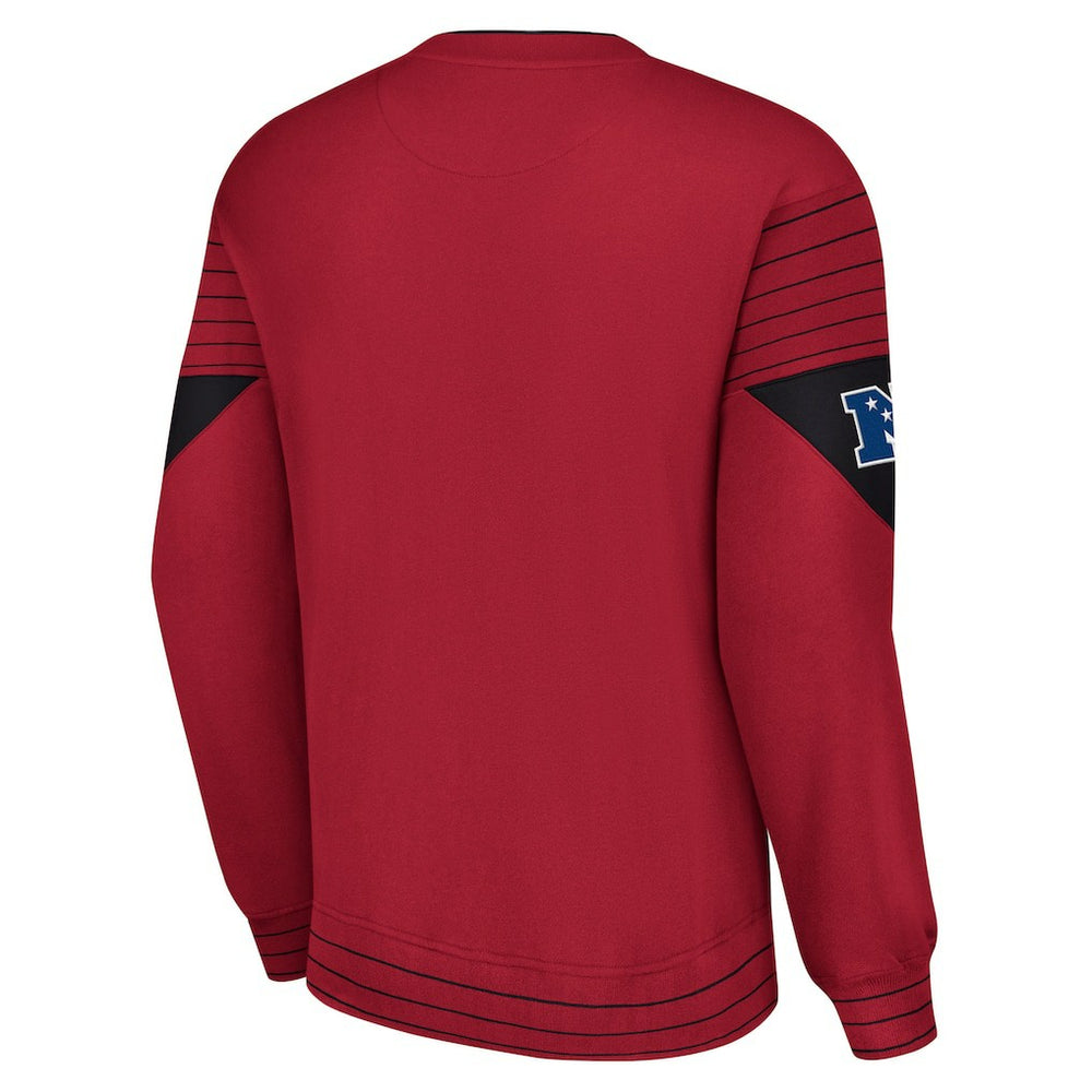 Arizona Cardinals Starter Face-Off Pullover Sweatshirt Cardinal | NFL