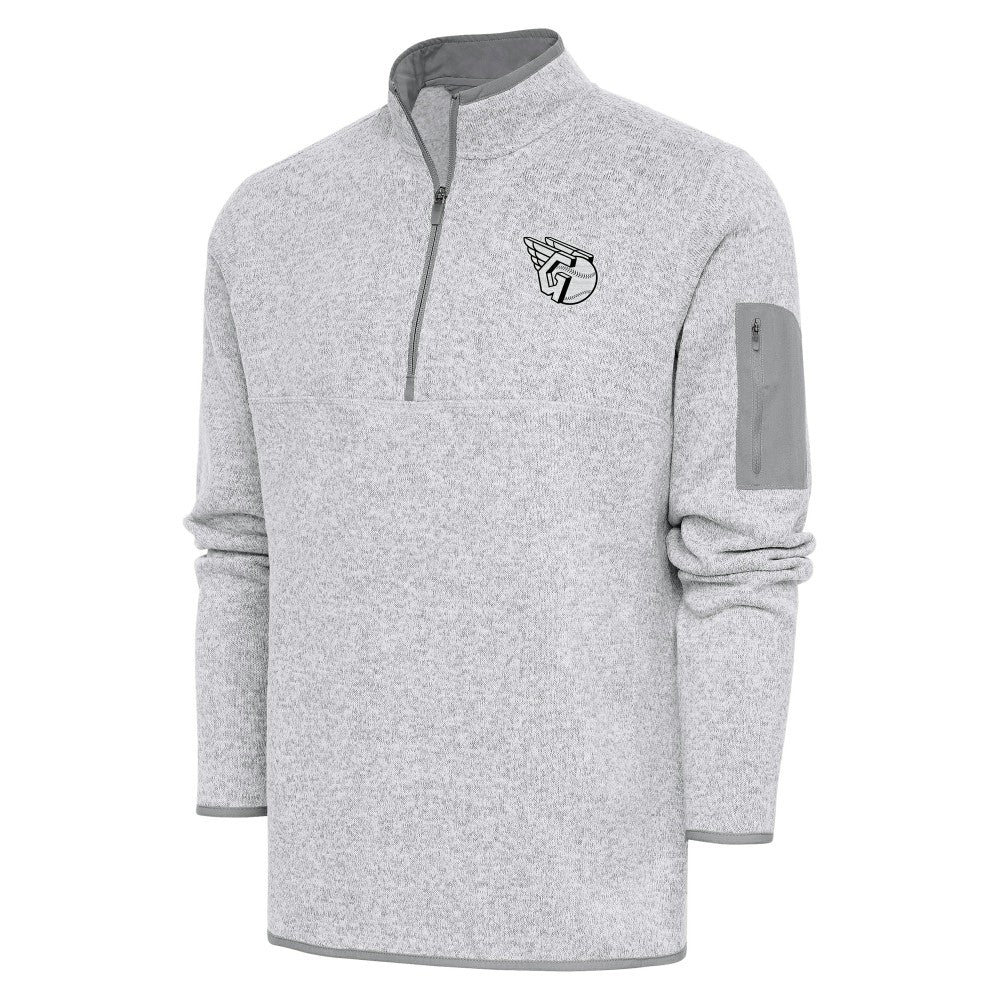 Cleveland Guardians Antigua Metallic Fortune Quarter-Zip Pullover Jacket - MLB