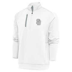 San Diego Padres Antigua Metallic Generation Quarter-Zip Pullover Top - MLB