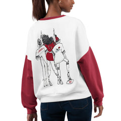 Arizona Cardinals G-III 4Her by Carl Banks Women's A-Game Pullover Sweatshirt White | NFL