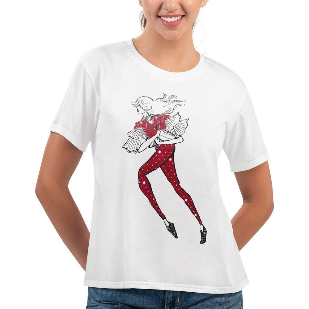 Arizona Cardinals G-III 4Her by Carl Banks Women's Play The Ball T-Shirt White | NFL