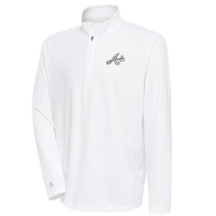 Atlanta Braves Antigua Metallic Tribute Quarter-Zip Top - MLB