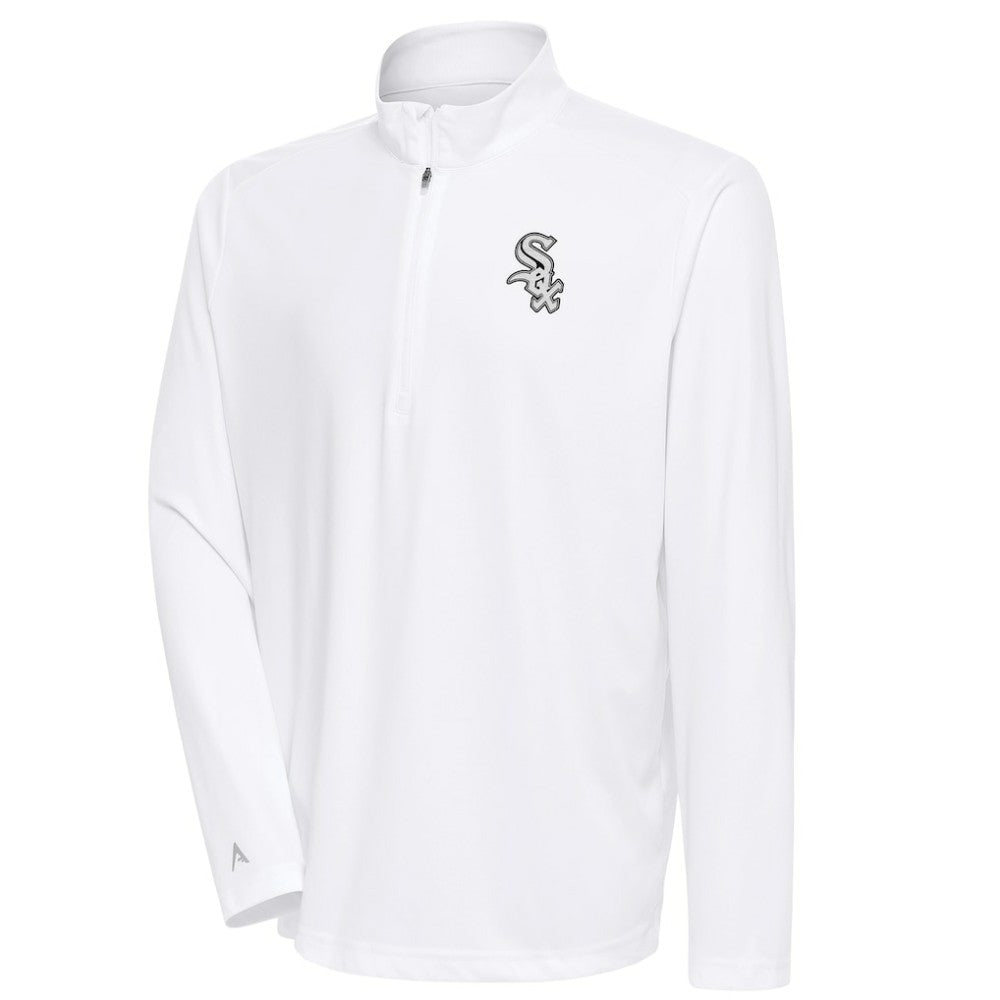 Chicago White Sox Antigua Metallic Tribute Quarter-Zip Top - MLB