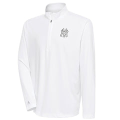 New York Yankees Antigua Metallic Tribute Quarter-Zip Top - MLB