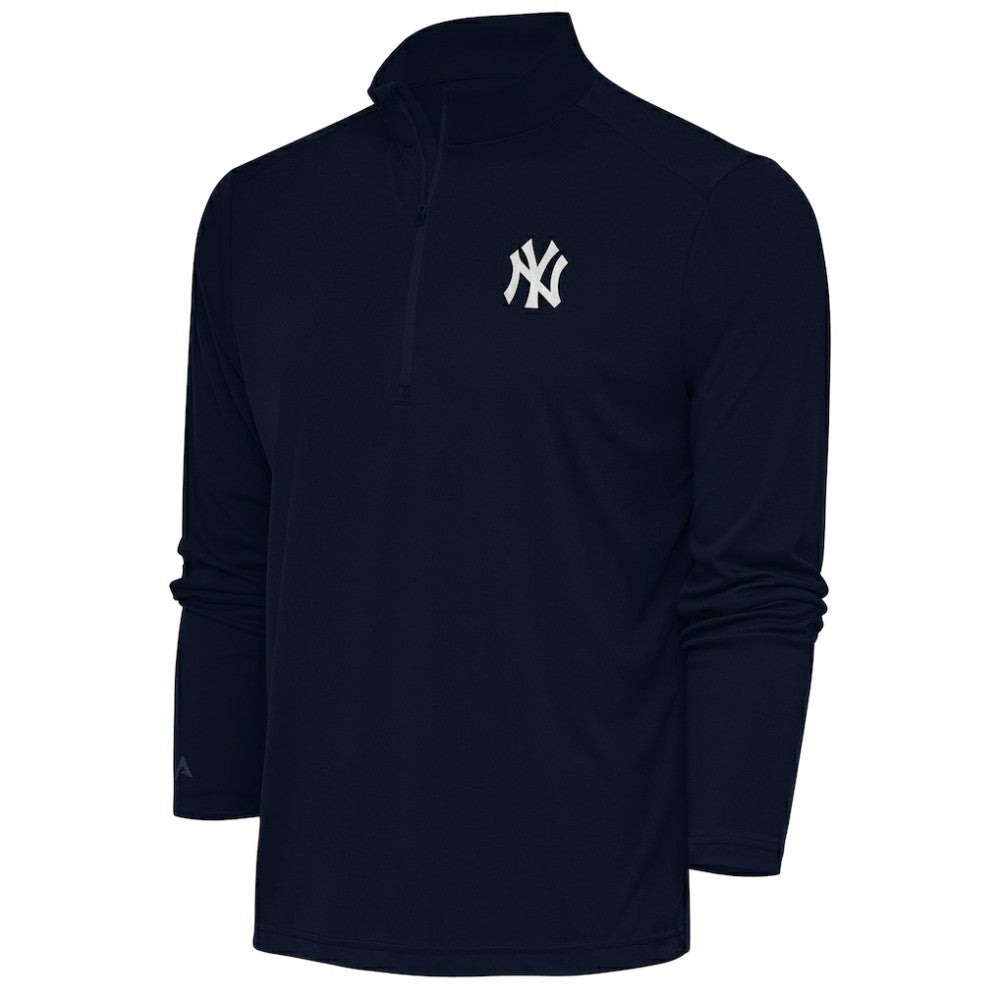 New York Yankees Antigua Metallic Tribute Quarter-Zip Top - MLB