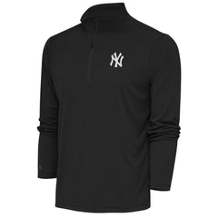 New York Yankees Antigua Metallic Tribute Quarter-Zip Top - MLB
