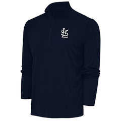 St. Louis Cardinals Antigua Metallic Tribute Quarter-Zip Top - MLB