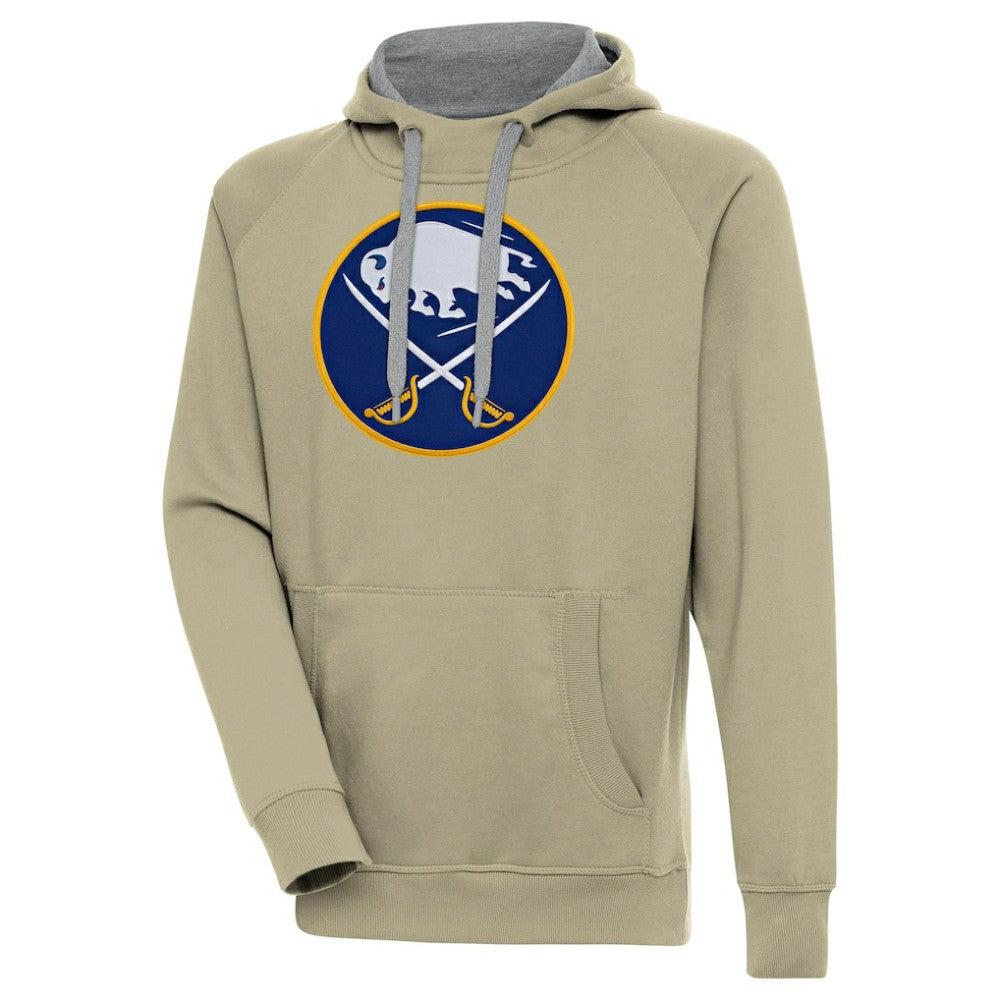Buffalo Sabres Antigua Victory Pullover Hoodie - Khaki - NHL