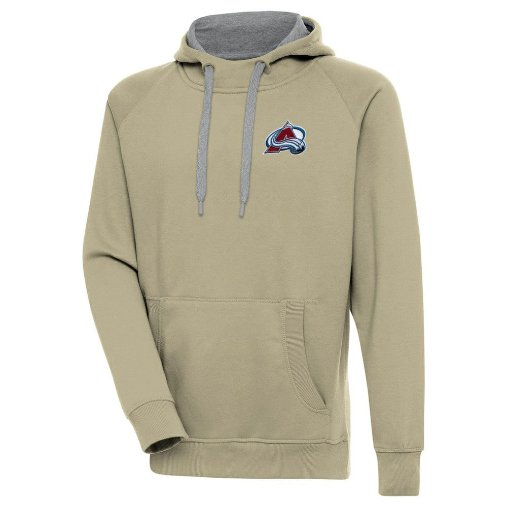 Colorado Avalanche Antigua Victory Pullover Hoodie - Khaki - NHL
