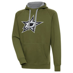 Dallas Stars Antigua Victory Pullover Hoodie - Olive - NHL