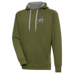 Dallas Stars Antigua Victory Pullover Hoodie - Olive - NHL