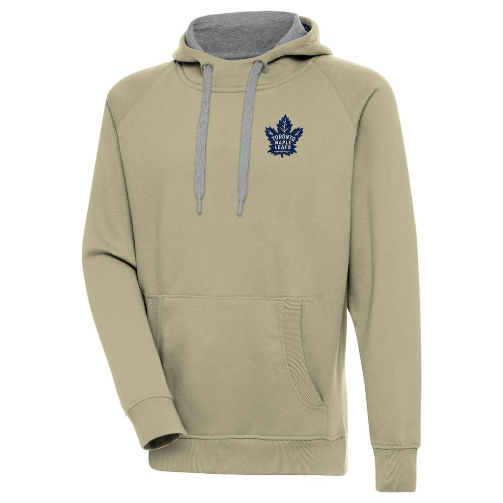 Toronto Maple Leafs Antigua Victory Pullover Hoodie - Khaki - NHL