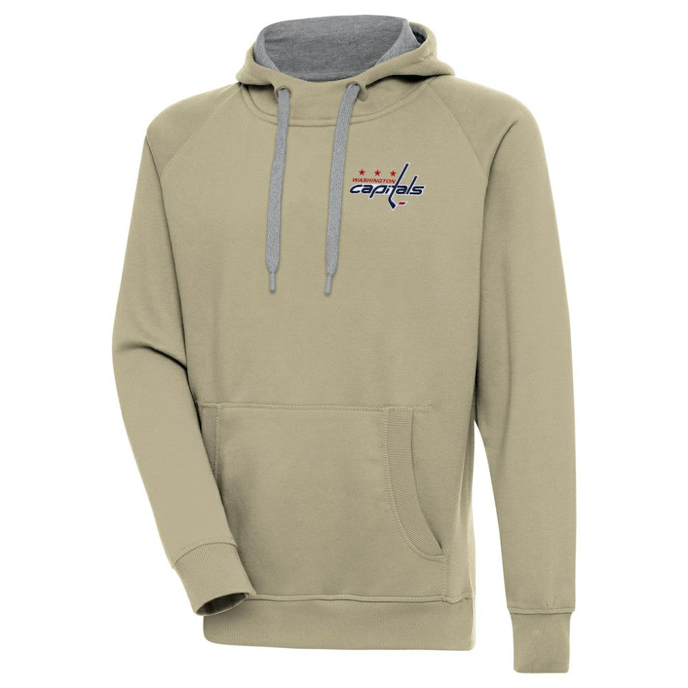 Washington Capitals Antigua Victory Pullover Hoodie - Khaki - NHL