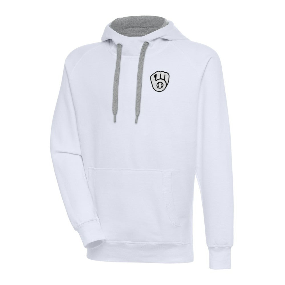 Milwaukee Brewers Antigua Metallic Victory Pullover Hoodie - MLB