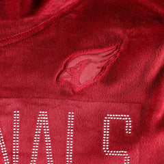 Arizona Cardinals DKNY Sport Women's Deliliah Rhinestone Funnel Neck Pullover Sweatshirt Cardinal | NFL