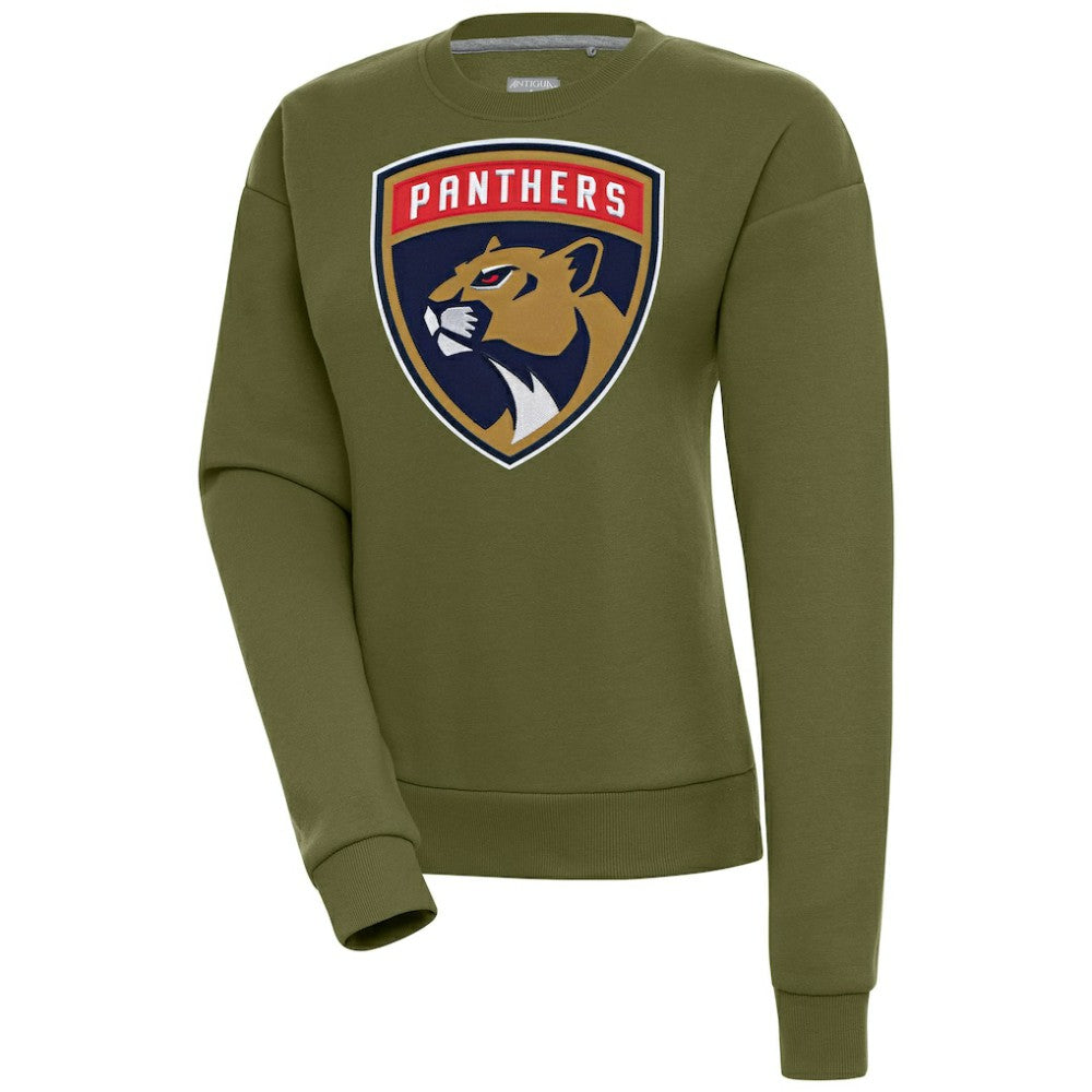 Florida Panthers Antigua Women's Victory Pullover Sweatshirt - Olive - NHL