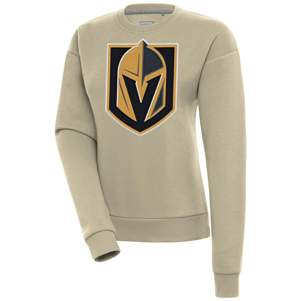 Vegas Golden Knights Antigua Women's Victory Pullover Sweatshirt - Khaki - NHL