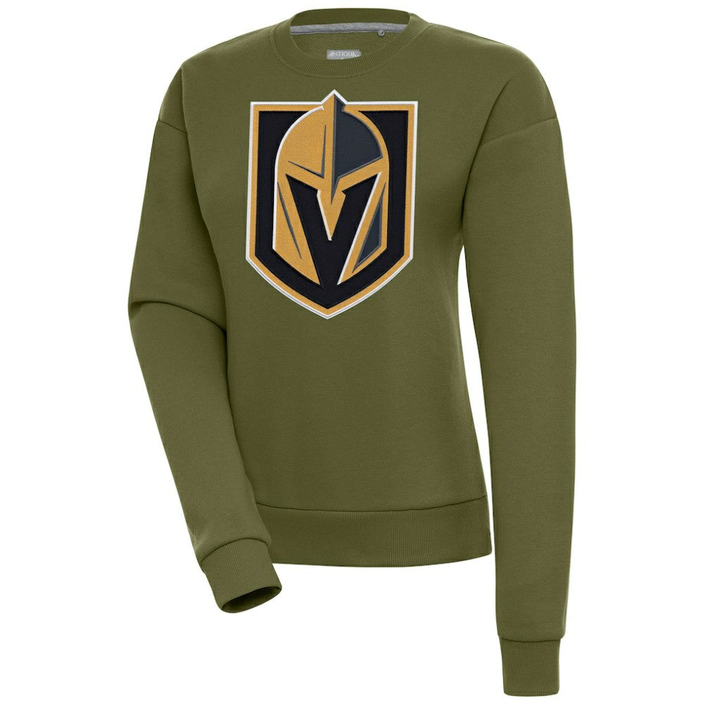 Vegas Golden Knights Antigua Women's Victory Pullover Sweatshirt - Olive - NHL