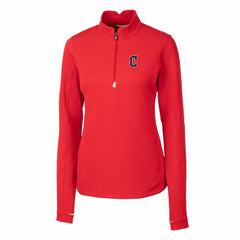 Cleveland Guardians Cutter & Buck Women's DryTec Traverse Stretch Quarter-Zip Pullover Top - MLB