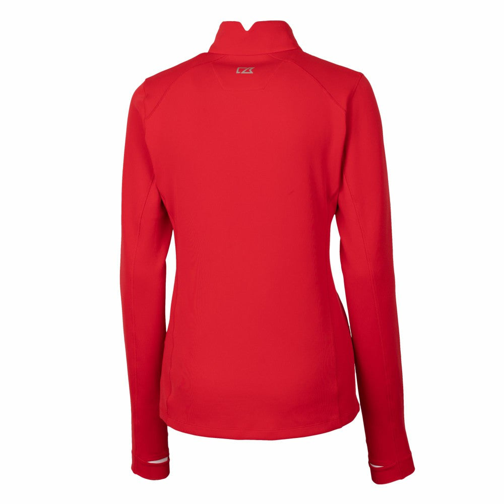 Cleveland Guardians Cutter & Buck Women's DryTec Traverse Stretch Quarter-Zip Pullover Top - MLB