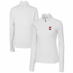 Cleveland Guardians Cutter & Buck Women's DryTec Traverse Stretch Quarter-Zip Pullover Top - MLB