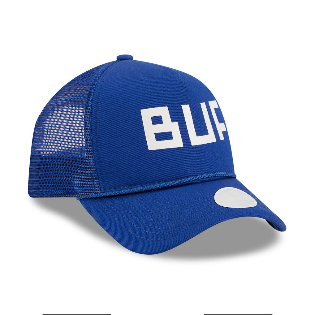 Buffalo Bills New Era Women's McGee Trucker 9FORTY Adjustable Hat Royal | NFL