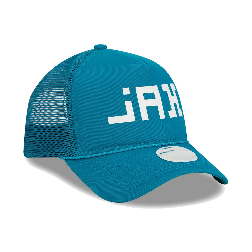 Jacksonville Jaguars New Era Women's McGee Trucker 9FORTY Adjustable Hat Teal | NFL