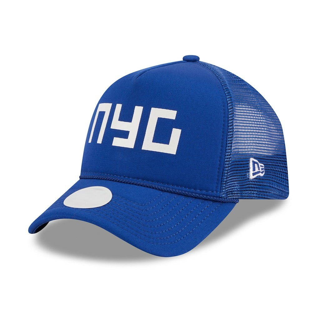 New York Giants New Era Women's McGee Trucker 9FORTY Adjustable Hat Royal | NFL