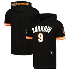 Joe Burrow Cincinnati Bengals Pro Standard Player Name & Number Hoodie T-Shirt Black | NFL