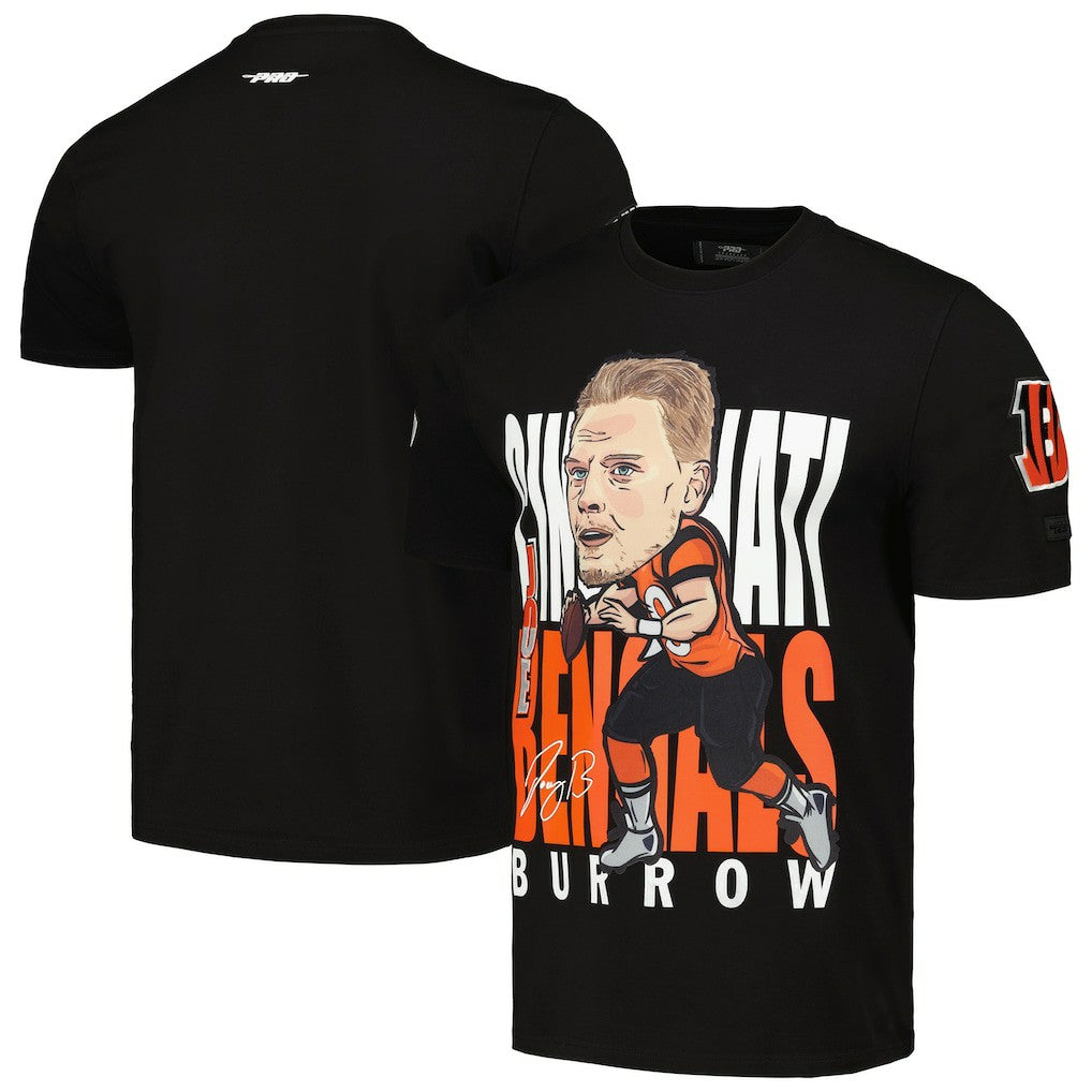 Joe Burrow Cincinnati Bengals Pro Standard Avatar Remix Player Graphic T-Shirt Black | NFL