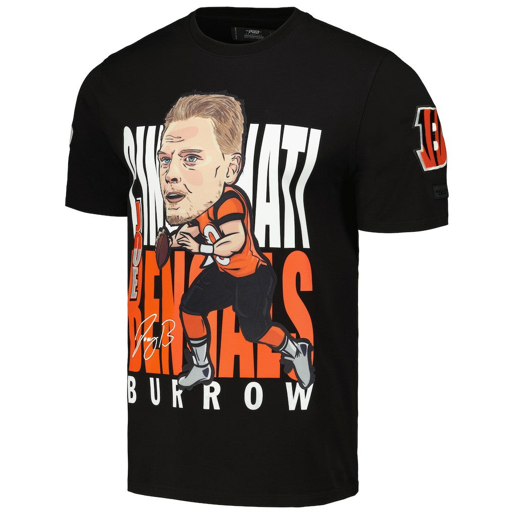 Joe Burrow Cincinnati Bengals Pro Standard Avatar Remix Player Graphic T-Shirt Black | NFL