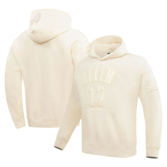 Josh Allen Buffalo Bills Pro Standard Player Name & Number Pullover Hoodie Cream | NFL