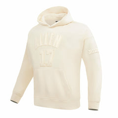 Josh Allen Buffalo Bills Pro Standard Player Name & Number Pullover Hoodie Cream | NFL